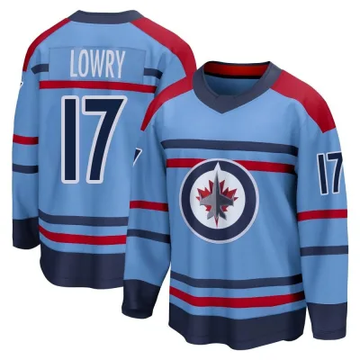 Men's Adam Lowry Winnipeg Jets Anniversary Jersey - Light Blue Breakaway