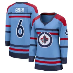 Women's Ted Green Winnipeg Jets Anniversary Jersey - Light Blue Breakaway