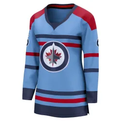 Women's Ted Green Winnipeg Jets Anniversary Jersey - Light Blue Breakaway