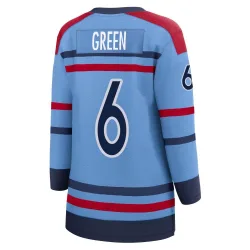 Women's Ted Green Winnipeg Jets Anniversary Jersey - Light Blue Breakaway