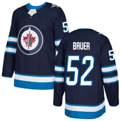 Youth Tyrel Bauer Winnipeg Jets Home Jersey - Navy Authentic